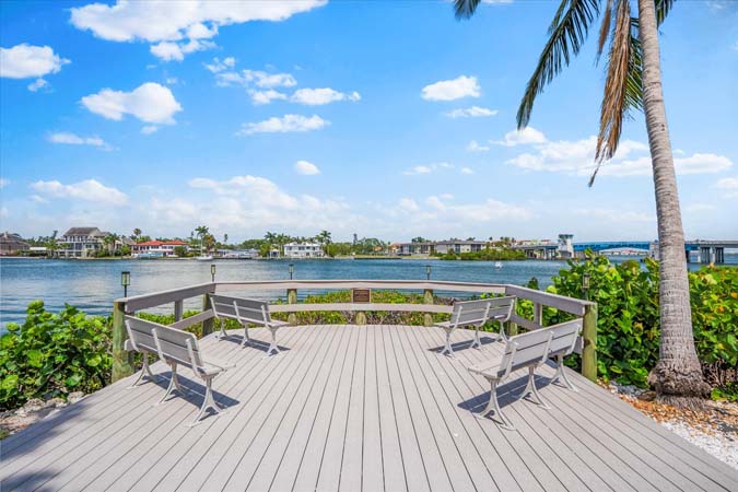 light coastal interior with natural tones inside Siesta Key condo